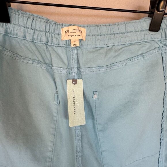 Anthropologie Pilcro Izzie Blue Relaxed Pull On Wide Leg Barrel Pants Size 1X - Picture 7 of 11
